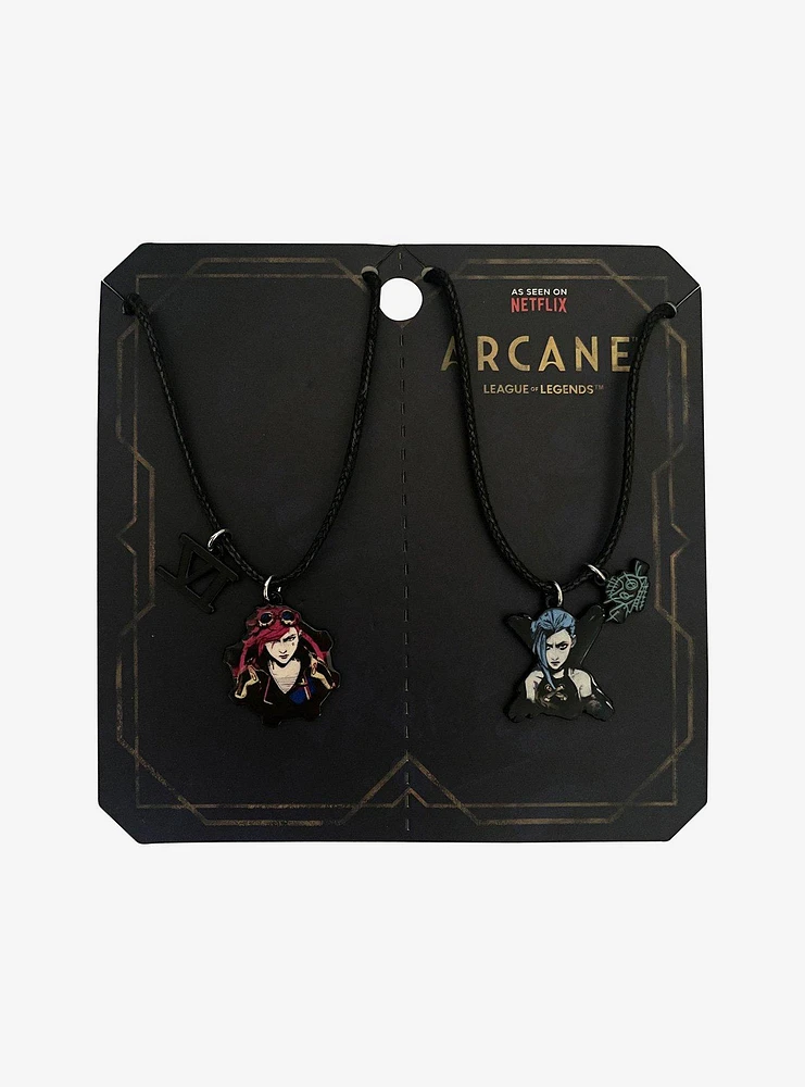 Arcane Vi & Jinx Best Friend Cord Necklace Set