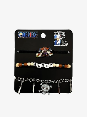 One Piece Captain Buggy Bracelet Set