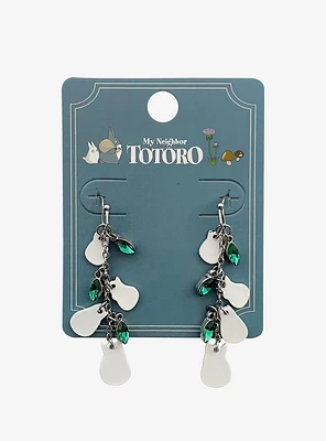 Studio Ghibli® My Neighbor Totoro Silhouette Gem Leaf Earrings