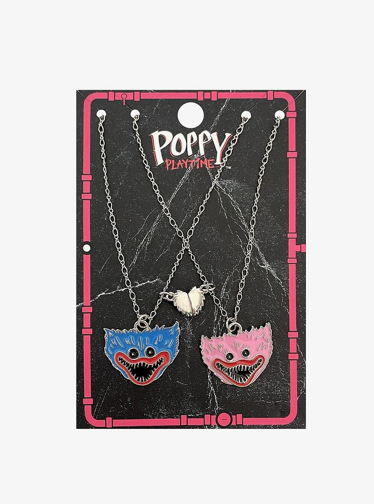 Poppy Playtime Huggy Wuggy Kissy Missy Magnet Best Friend Necklace Set