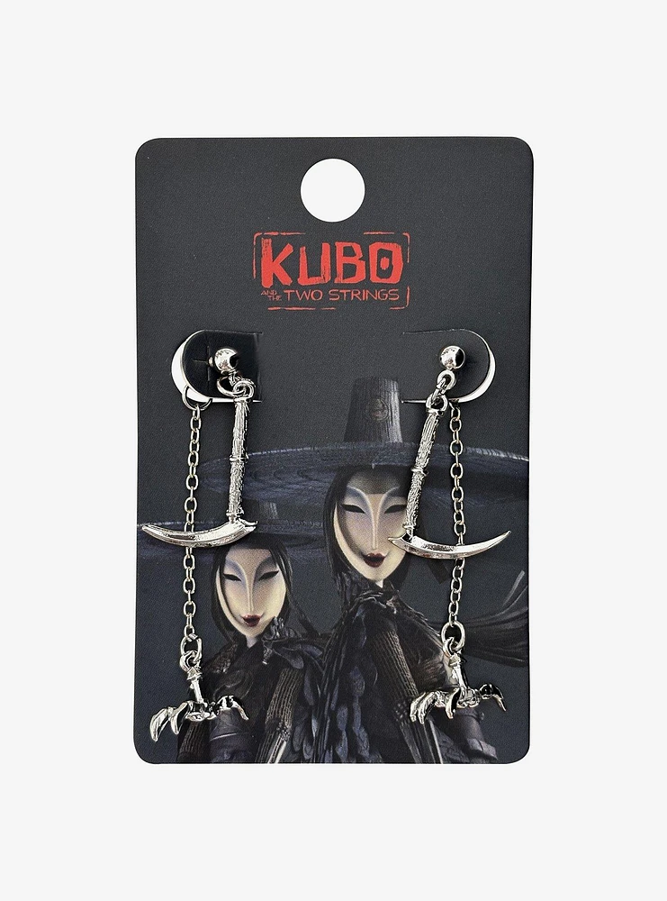 Kubo And The Two Strings The Sisters Scythe & Claw Drop Earrings