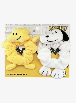 Peanuts Snoopy & Woodstock Figural Scrunchie Set