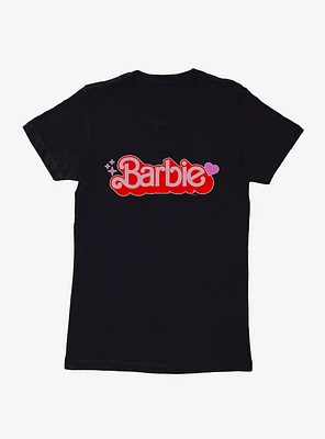 Barbie Red Heart Logo Womens T-Shirt