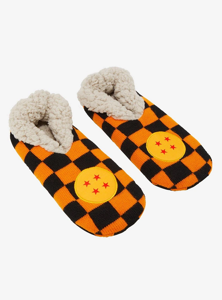 Dragon Ball Z Checkered Dragon Ball Slipper Socks - BoxLunch Exclusive