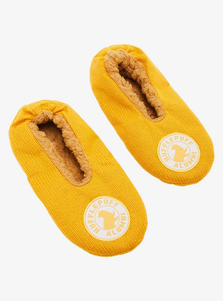 Harry Potter Hufflepuff Alumni Patch Slipper Socks — BoxLunch Exclusive