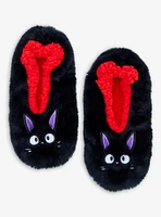 Studio Ghibli Kiki's Delivery Service Jiji Fuzzy Slipper Socks - BoxLunch Exclusive