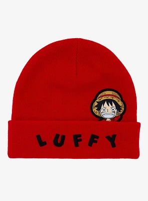 One Piece Monkey D. Luffy Portrait Beanie - BoxLunch Exclusive