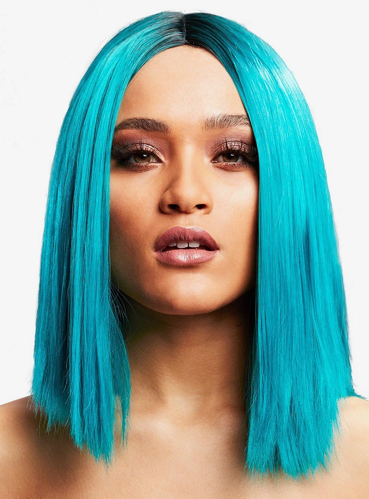 Kylie Wig Two-Toned Blend Teal