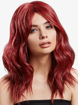 Ashley Wig Two-Toned Blend Ruby Red