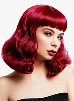 Bettie Wig with Short Fringe Plum