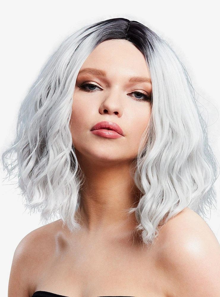 Cara Wig Two-Toned Blend Ice Silver