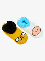 Adventure Time Finn & Jake Mismatched Slipper Socks — BoxLunch Exclusive