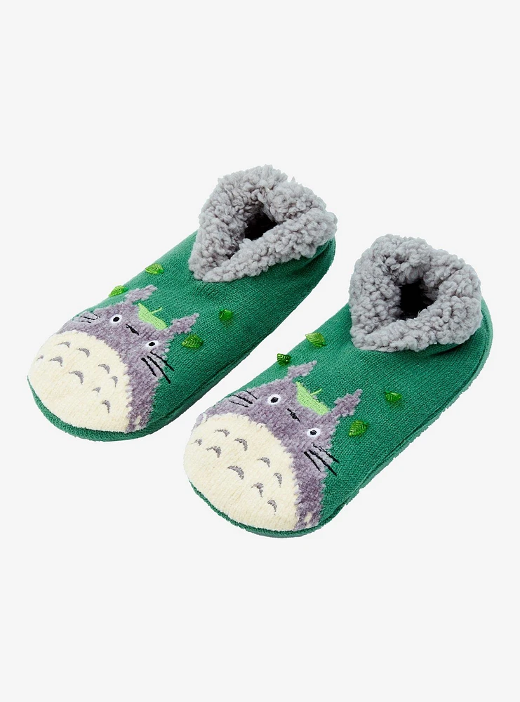 Studio Ghibli My Neighbor Totoro Leaves Slipper Socks — BoxLunch Exclusive