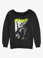 Alien Stay Frosty Corporal Hicks Girls Slouchy Sweatshirt