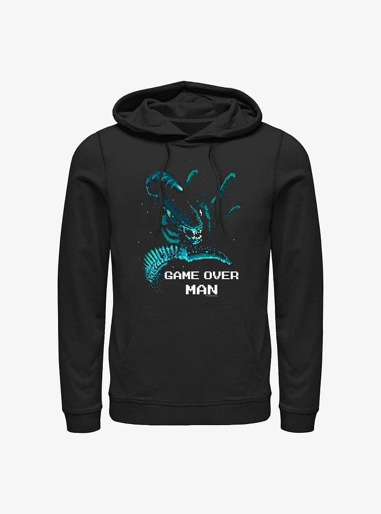 Alien Game Over Man Pixel Hoodie