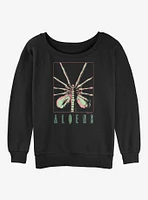 Alien Face Hugger Girls Slouchy Sweatshirt