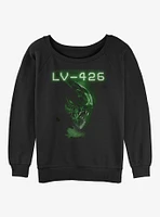 Alien 426 Xenomorph Scan Girls Slouchy Sweatshirt