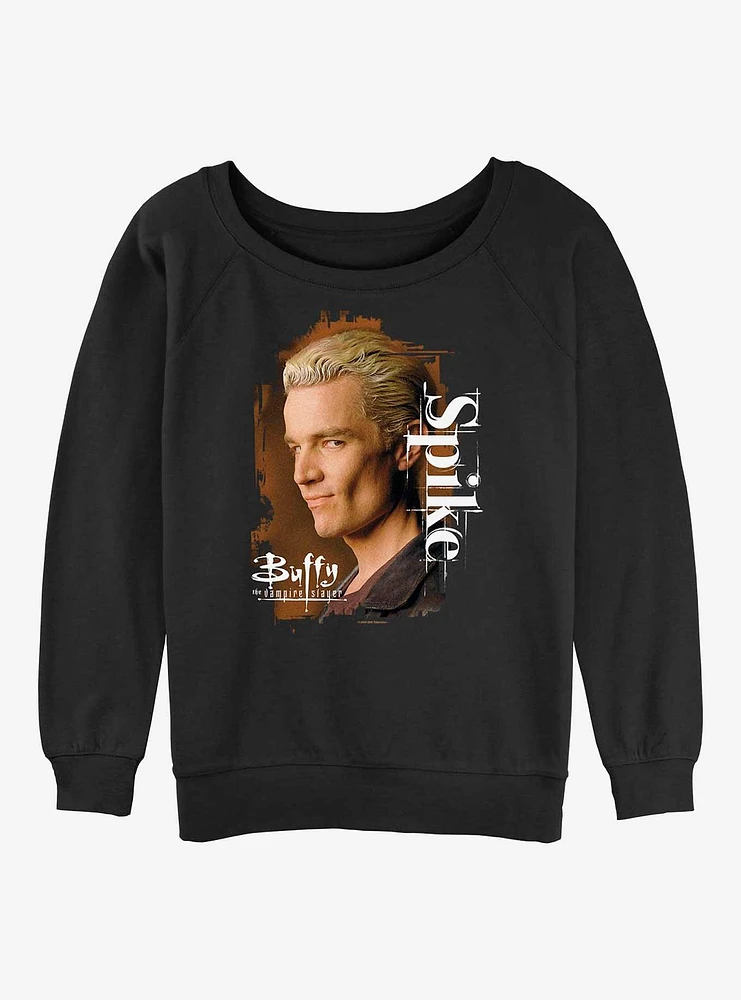 Buffy The Vampire Slayer Spike Girls Slouchy Sweatshirt