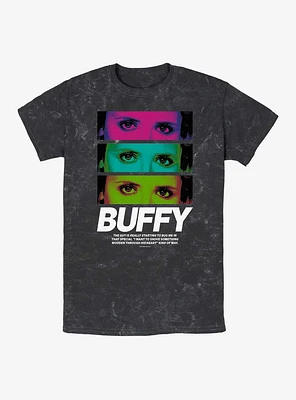 Buffy The Vampire Slayer Stack Mineral Wash T-Shirt