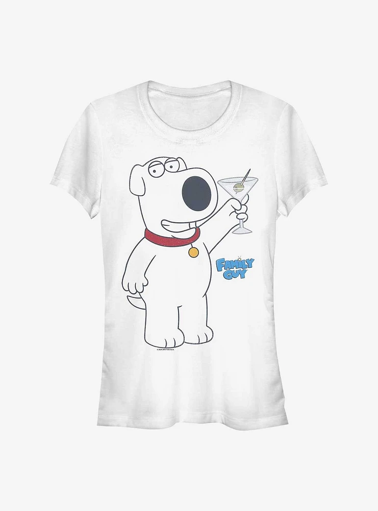 Family Guy Martini Pose Brian Girls T-Shirt