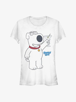 Family Guy Martini Pose Brian Girls T-Shirt