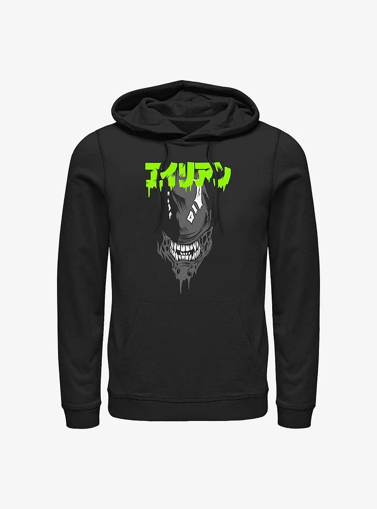 Alien Big Face Kanji Hoodie