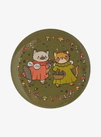 Cat Fairy Mushroom 3 Inch Button By TKcreates