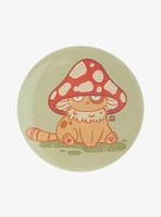 Mushroom Orange Cat 3 Inch Button