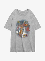 Disney The Aristocats Family Portrait Girls Oversized T-Shirt