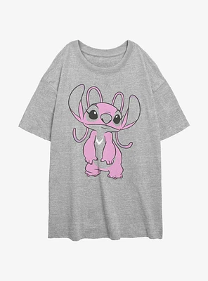 Disney Lilo & Stitch Big Angel Girls Oversized T-Shirt