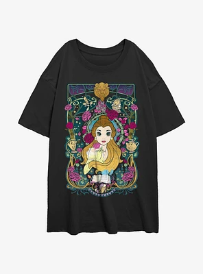 Disney Beauty And The Beast Belle Nouveau Girls Oversized T-Shirt