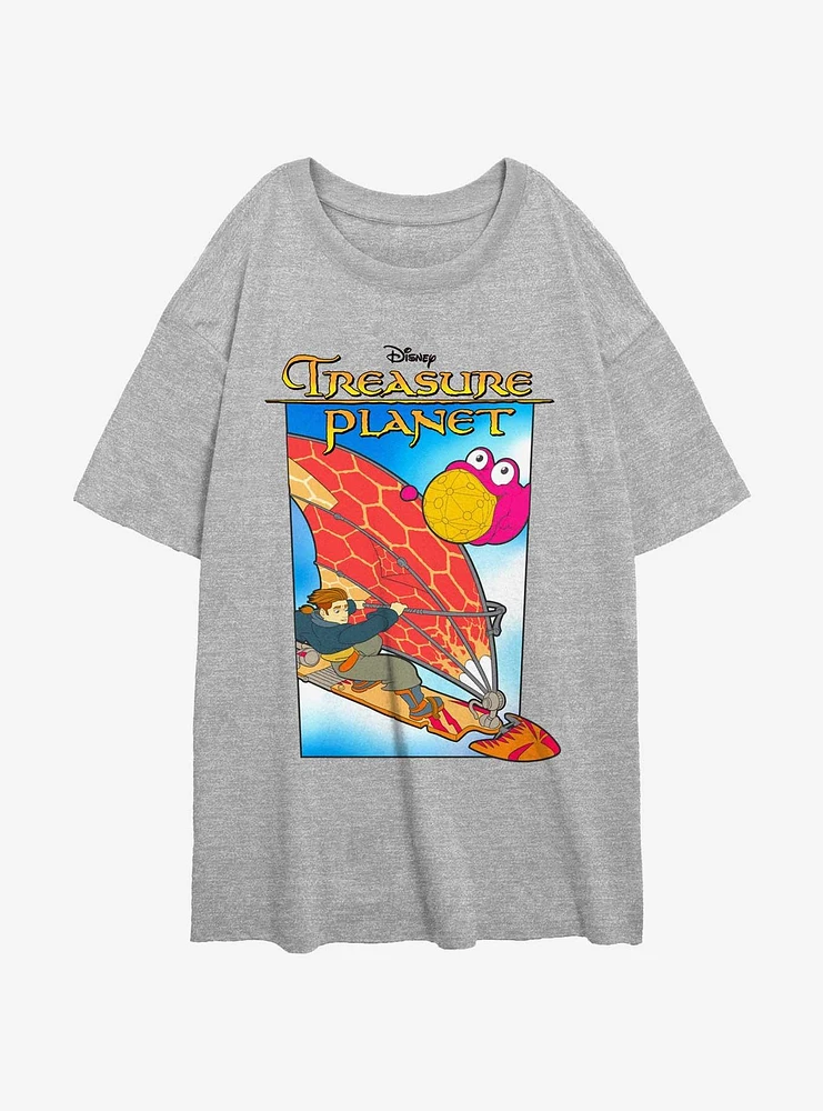 Disney Treasure Planet VHS Girls Oversized T-Shirt