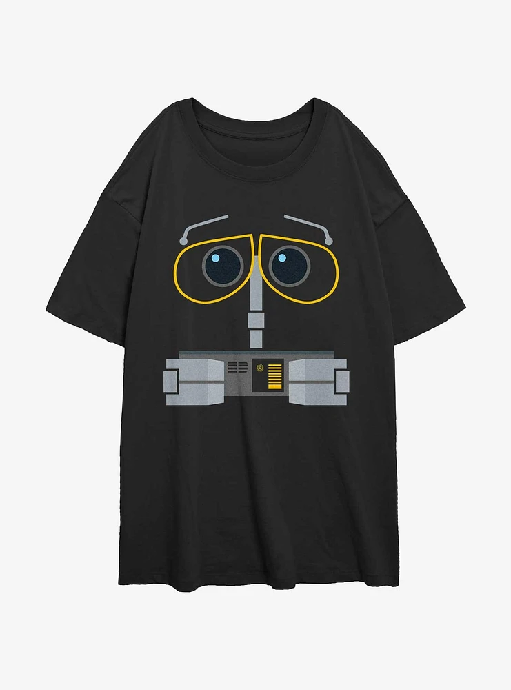 Disney Pixar Wall-E Big Face Girls Oversized T-Shirt