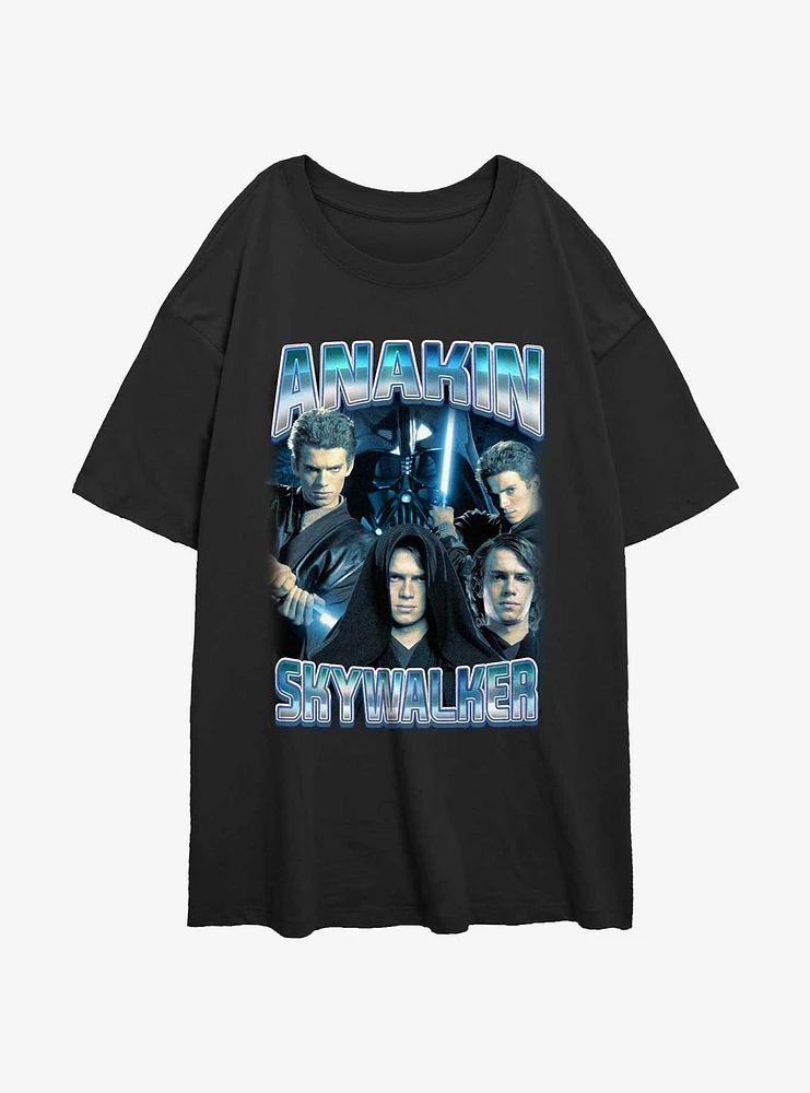 Star Wars Bad Anakin Girls Oversized T-Shirt