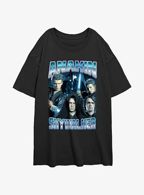 Star Wars Bad Anakin Girls Oversized T-Shirt