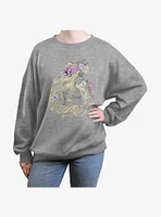 Disney Sleeping Beauty Shimmering Girls Oversized Sweatshirt