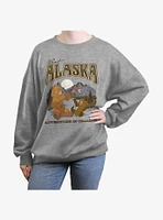 Disney Brother Bear Visit Alaska Adventure Is Calling Girls Oversized Sweatshirt