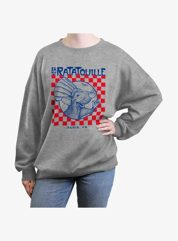 Disney Pixar Ratatouille Delivery Box Girls Oversized Sweatshirt