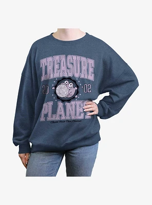 Disney Treasure Planet Morph College Girls Oversized Sweatshirt