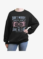 Harry Potter Just As Sane Luna Girls Oversized Sweatshirt