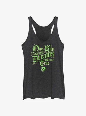 Disney Snow White One Bite Poisoned Apple Girls Raw Edge Tank