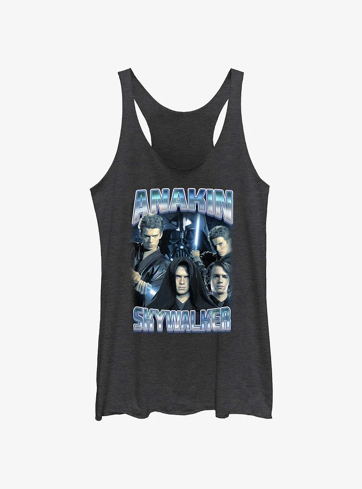 Star Wars Bad Anakin Girls Raw Edge Tank