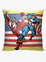 Marvel Captain America Captain and Falcon Printed Throw Pillow