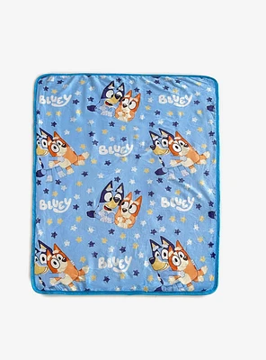 Bluey Happy Times Silk Touch Sherpa Blanket