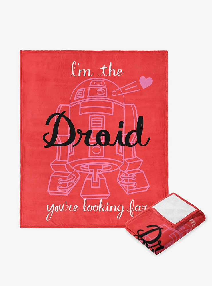 Star Wars Lucas Classic Your Droid Silk Touch Blanket