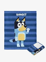 Bluey Roll Call Bandit Silk Touch Blanket