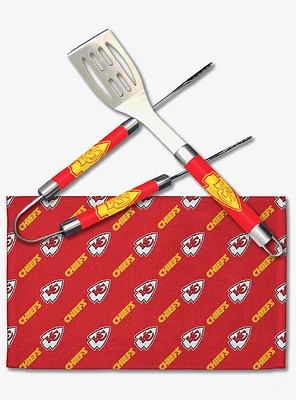 NFL Chiefs BBQ Grill Utensil Set