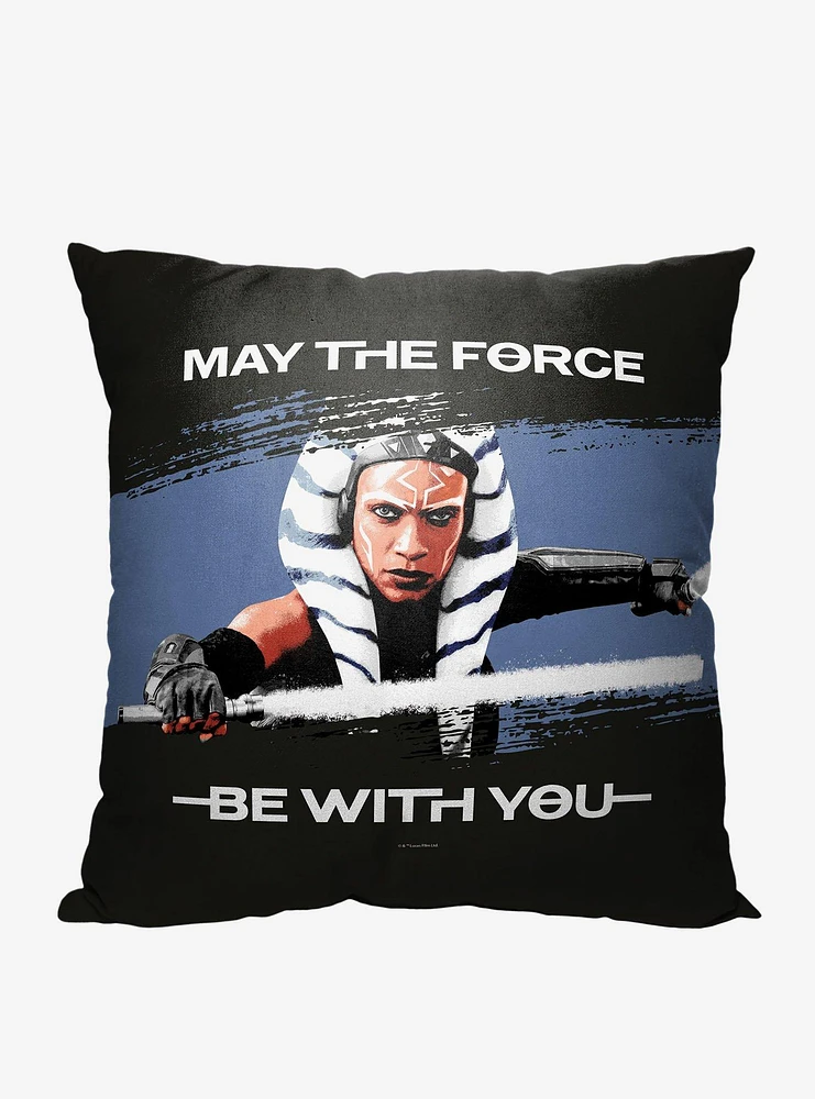 Star Wars Ahsoka May the Force Printed Throw Pillow