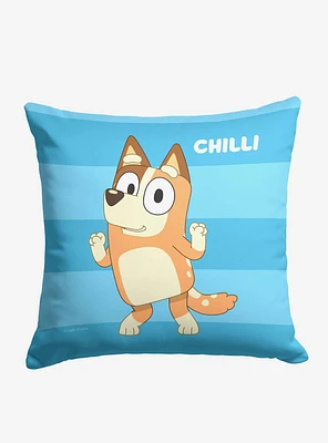 Bluey Roll Call Chilli Printed Throw Pillow