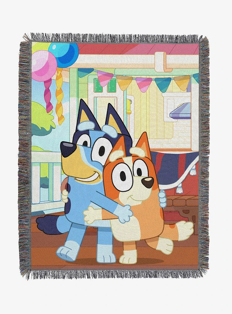 Bluey Sister Celebration Tapestry Throw